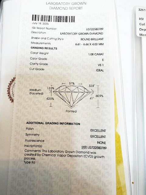 3.16 TCW Certified Lab-Grown Diamond Drop Earrings with Invisible Baguettes in 14k Gold