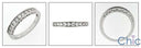 Wedding .30 Round Diamond Color Pave Set Cubic Zirconia CZ Band 