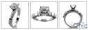 Engagement Round 1 Ct . Center Channel Cubic Zirconia Cz Ring