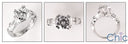 Engagement 1.50 Round Center Channel Baguettes Cubic Zirconia Cz Ring