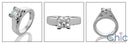 Solitaire 1.5 Princess V Prong Heavy Cubic Zirconia Cz Ring