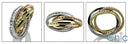 Eternity CHANNEL ETERNITY THREE IN ONE Cubic Zirconia Cz Ring
