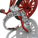 Matching Set 2 Ct Round Cubic Zirconia Cz Ring