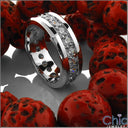 Mens Cubic Zirconia Eternity Ring