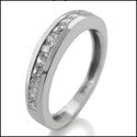 Wedding Princess 1 Ct in Channel Cubic Zirconia CZ Band 