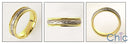 Mens Two Tone Gold Braided Wedding Band