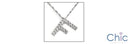 Cubic Zirconia Cz Letter F Initial Pendant