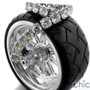 37.5 Ct Round Tennis 4 Prong Cubic Zirconia CZ Bracelet