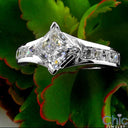Engagement 1 Ct Princess Diamond Set Channel Cubic Zirconia Cz Ring