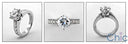 Engagement 2 Ct Round Center Bridal Cubic Zirconia Cz Ring