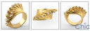Anniversary Righ hCt yellow gold Cubic Zirconia Cz Ring