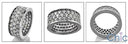 Mens Cubic Zirconia Eternity Ring