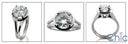 Solitaire Round 1.5 Ct Split Shank Cubic Zirconia Cz Ring