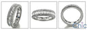Eternity 5 TCW Baguette Ct Round Channel Pave Cubic Zirconia Cz Ring