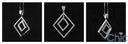Cubic Zirconia Cz .80 TCW Diamond Shape Pendant
