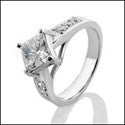 Engagement Princess 1 Ct Diamond CZ Center Cubic Zirconia Cz Ring