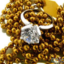 Solitaire 2 Ct Round 6 Prong Tiffany Setting Cubic Zirconia Cz Ring