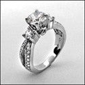 Engagement Brilliant Round CZ 1 Ct Cubic Zirconia Cz Ring