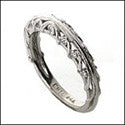 Wedding .40 Pave Branch Like Cubic Zirconia CZ Band 