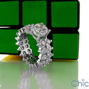 Eternity 1.25 Round Center Eternity Cubic Zirconia Cz Ring