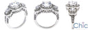 Engagement 2 Carat  Round Center 1.5 Cubic Zirconia Cz Ring