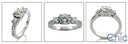 Engagement 0.65 Round Center .55 Ct Cubic Zirconia Cz Ring