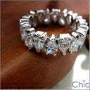 Eternity Pear Shape 8.5 TCW Cubic Zirconia Cz Ring