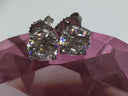 3 Carat Total Round Cubic Zirconia Basket Style Studs 14K Yellow Gold