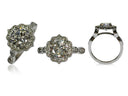Edwardian Style Engagement Ring 1.5 Rounded cushion cz
