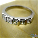 Wedding Princess 1 Channel Set Cubic Zirconia CZ Band 