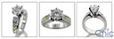 Engagement Round 1 Ct Center Canary Ct Diamond Channel Cubic Zirconia Cz Ring