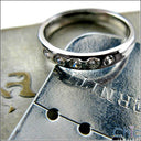 Wedding 3 MM Wide 5 Stone Cubic Zirconia CZ Band 