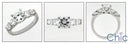 Engagement 1.25 Round Center 5 Stone Channel Cubic Zirconia Cz Ring