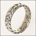 Mens Braided Wedding Band