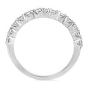 Round Cubic Zirconia 13 Stone Wedding Band 14K White Gold