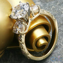 Engagement Round 2 Ct Center 1 TCW Round Cubic Zirconia Cz Ring
