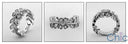Eternity Pave Set Leaves Cubic Zirconia Cz Ring