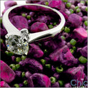 Solitaire 1 Ct Round 4 Prong Cubic Zirconia Cz Ring