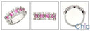 Wedding 3.5 TCW Pink Ct Diamond Anniversary Cubic Zirconia CZ Band 