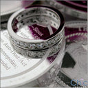 Round Cubic Zirconia 2 Carat Total Channel Eternity Band 4MM Wide 14K White Gold