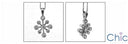 Cubic Zirconia Cz .70 Round Bezel Pendant