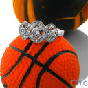 Fine Jewelry Tiny Pave Ct Bezel Cubic Zirconia Cz Ring