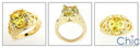 Estate 5 Ct Oval Canary Cubic Zirconia Cz Ring