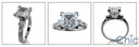 Engagement Princess Center 2 Ct Cubic Zirconia Cz Ring