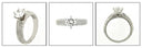 Solitaire Round Center 1 Ct Engraved Shank Cubic Zirconia Cz Ring