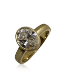 2.5 Oval Cubic Zirconia Engagement ring CHICASHOT50 -  LA Chic Jewelry Inc
