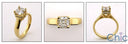 Engagement 1 Ct Princess Center Lucida Style Pave Cubic Zirconia Cz Ring