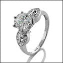 Engagement 1.75 TCW Round CZ Cubic Zirconia Cz Ring