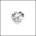0.50 Heart Shapew Cubic Zirconia CZ Loose stone