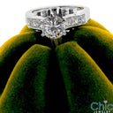 Engagement 1 Ct Round Center Channel Princess Bezel Cubic Zirconia Cz Ring